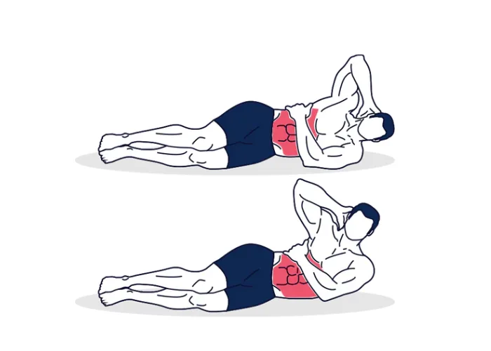 Crunch lateral para los oblicuos