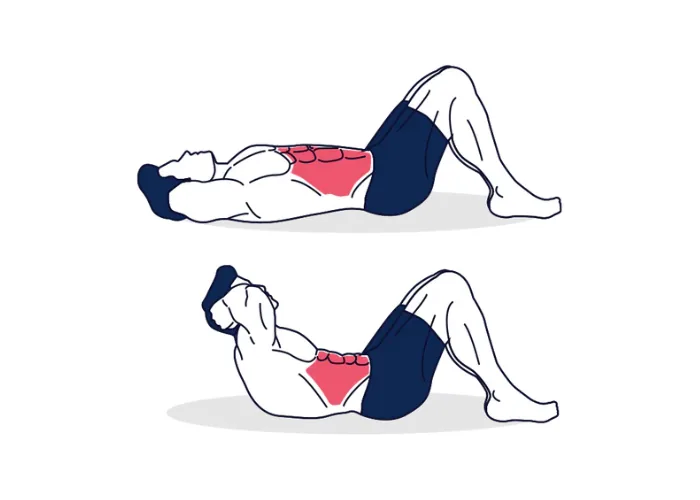 Crunch abdominal para el recto abdominal