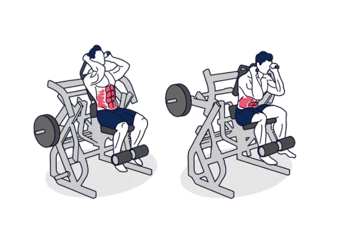Crunch abdominal en máquina