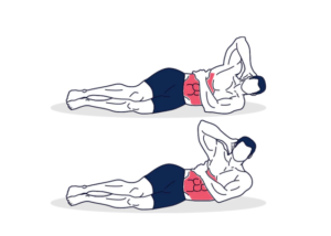 Crunch abdominal lateral